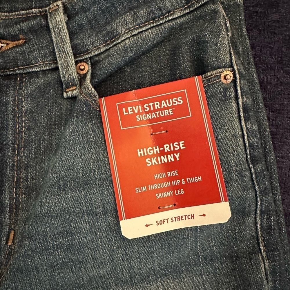 High Rise Blue Jeans - Picture 7 of 10